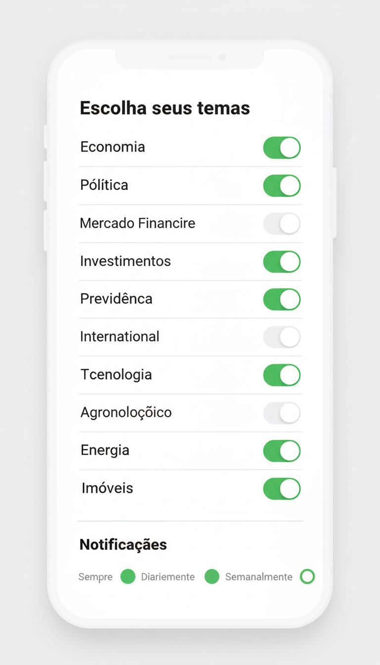 Tela do app